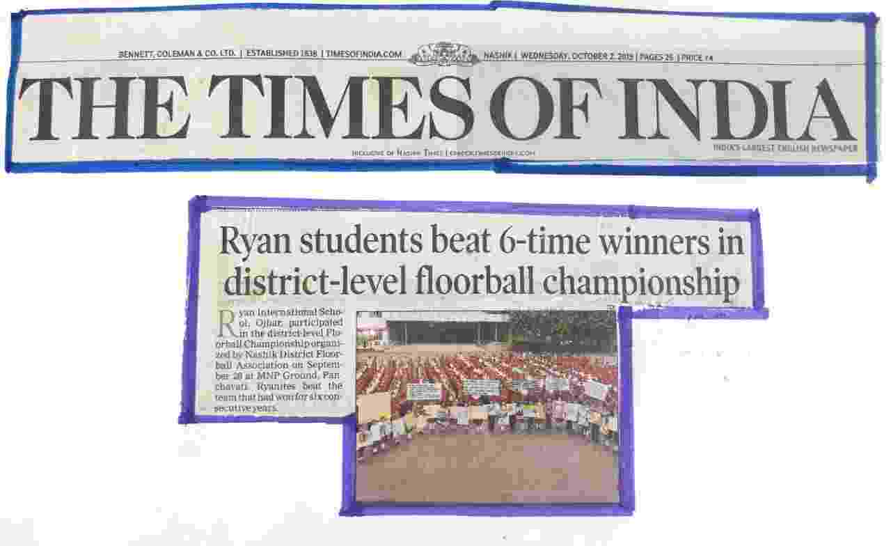 DISTRICT LEVEL FLOORBALL CHAMPIONSHIP - Ryan International School, Hal Ojhar